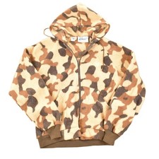 Vintage 1980s Wiman Camo Fleece Hoodie Sweatshirt Men's M