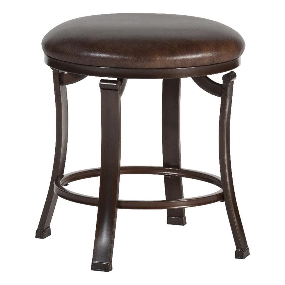 Hillsdale Furniture Hastings Backless Vanity Stool, Antique 