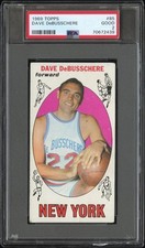 1969 TOPPS #85 DAVE DEBUSSCHERE PSA 2