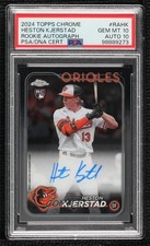2024 Topps Chrome Rookie Auto Heston Kjerstad #RA-HK PSA 10 GEM MT Auto xg7