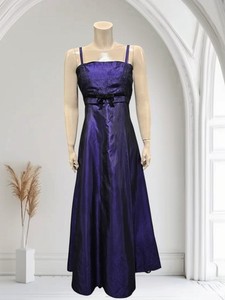 strapless open back dress Purple Sweetheart Neck Lace Long Prom Dress, Formal Dress US 12 / Purple main image 0
