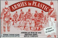 Armies in Plastic: War of 1812 British Army Rifle Company - 1/32 Scale (54mm)