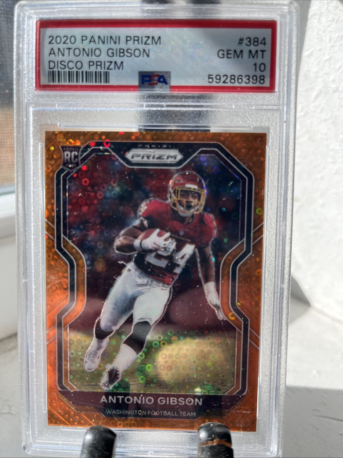 Antonio Gibson Panini Prizm #384 Disco Prizm