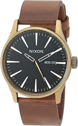 Nixon Sentry Leather A105 Men’s Watch (42mm Watch Face/ 23mm Leather Band) - Picture 4 of 24