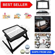 Hands-Free 5X LED Magnifier with Anti-Glare Lens  Ideal for Crafting  Reading