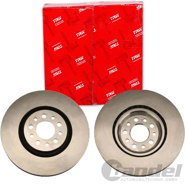 2X TRW Bremsscheiben 330Mm BelÜFtet Vorne Passend FÜR Alfa Romeo 159 Brera-image