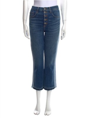 Veronica Beard High Rise Blue Jeans with Cropped Style Size L/31