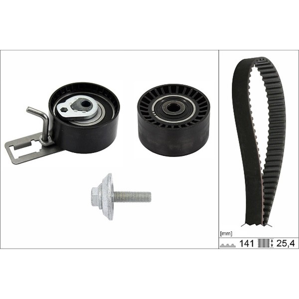 INA 530 0578 10 Zahnriemensatz FüR Citroen Peugeot Volvo Ford Fiat-image