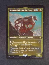MTG 2020 Commander Legends CMR R 596 Gnostro, Voice of the Crags Etched Foil