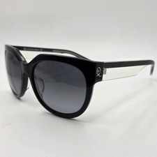 Alexander McQueen Cat-Eye Acetate Sunglasses MCQ0036FS Black Clear 57 17 140