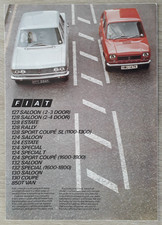 Fiat Range Brochure C.1974 - 127 128 124 132 130 850t Fiat Range Brochure C.1974 - 127 128 124 132 130 850t