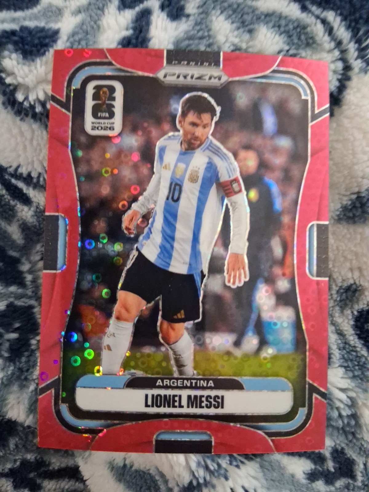 LIONEL MESSI  9/99 2026 Panini Prizm FIFA World Cup RED PRIZM DISCO Or 999 view 2