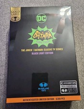 McFarlane Toys Gold Label Batman 66 The Joker Black Light Figure NEW L.E. 6300