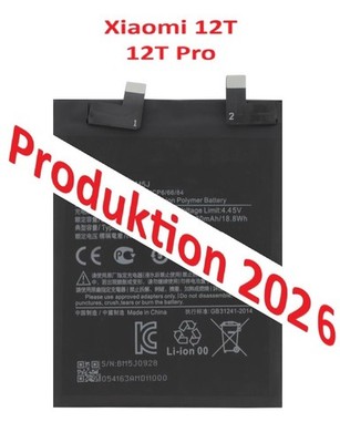 Xiaomi 12T  12T Pro Akku BM5J Hohe Kapazität frisch produziert Batterie 5000 mAh
