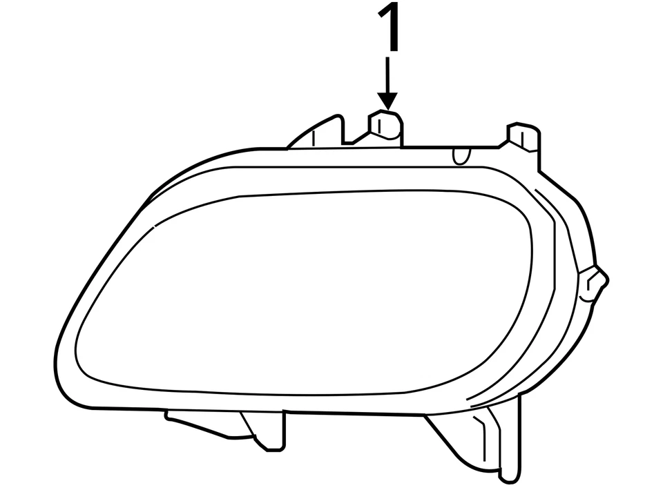 Chevrolet HHR 2006-2011 conductor izquierdo OEM faro luz lámpara WZKZ9 Foto 4 de 4