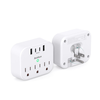 Cruise Ship Essentials - Cruise Approved Power Strip Non Surge Protector, Tra...
