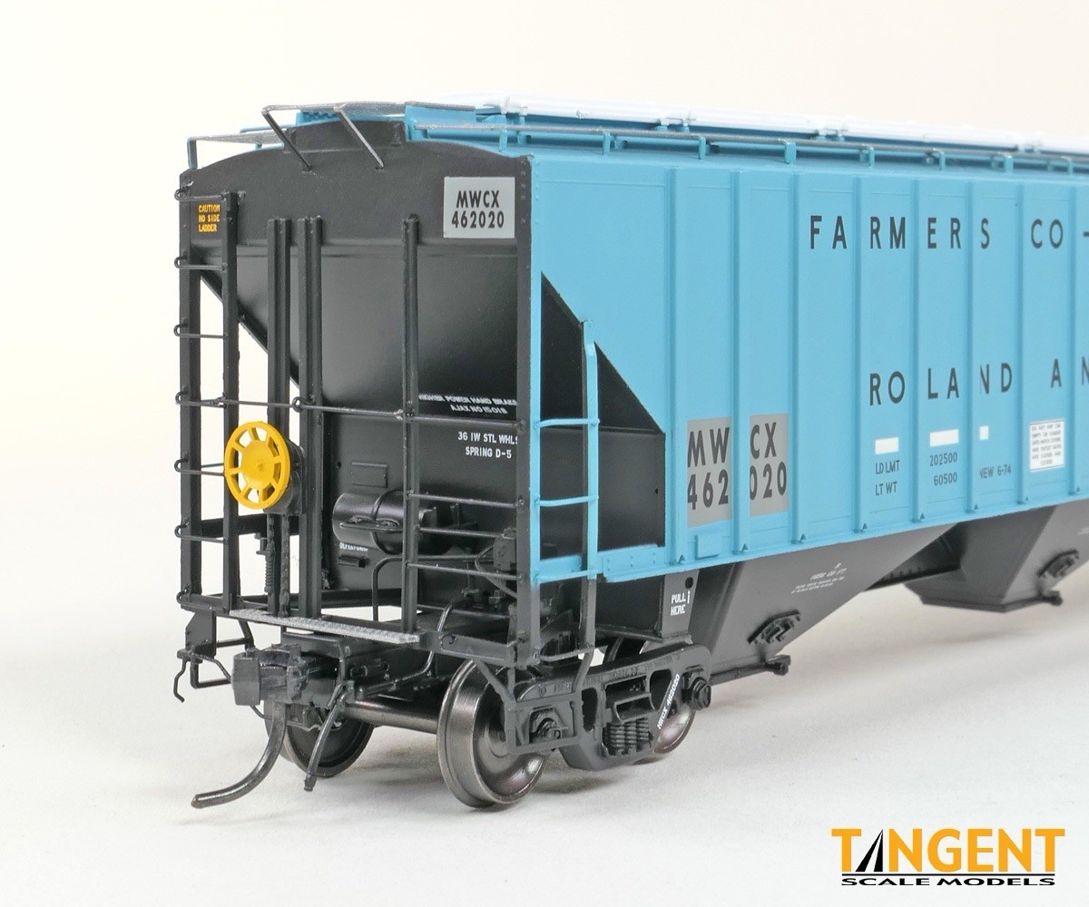 TANGENT HO PS-2CD 4750 Covered Hopper MWCX ex Roland and Nevada Iowa ...