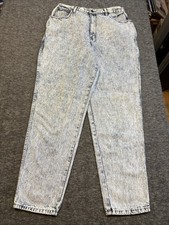 Vintage Stefano International Size 18 Acid Wash Jeans High Waist Mom Jeans