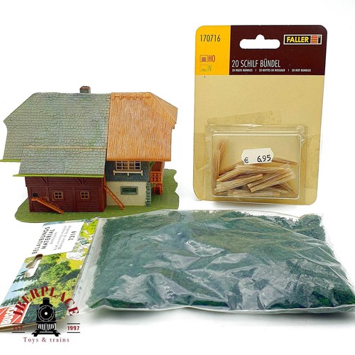 ♻️ Faller 289 Casa rural de la Selva Negra + Busch 7319 Follaje verde Escala H0 | Condition: Usado
