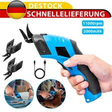 Akku-elektrische Schere Schneiderschere Stoff Leder Teppich Nähschneider DE
