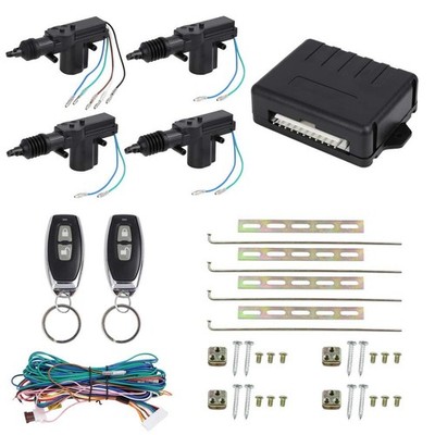 Car 4 Door Central Power Door Lock Unlock Kit 2 Keyless Entry Universal w Remote