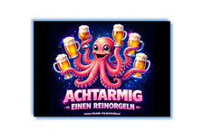 Achtarmig einen Reinorgeln 2.0 Malle Sticker