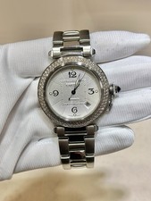 Cartier Pasha 2378 38mm Custom Diamond Bezel Automatic Watch 17