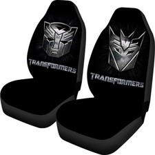 Transformers Car Seat Covers Gift For Fans Optimus Auto Protector Set