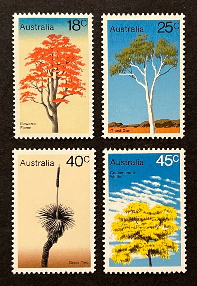 Travelstamps: 1978 Australia Stamps Scott #677-680 - Trees - Mint MNH OG - Image 2 of 4