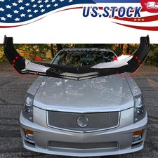 Gloss Black Front Bumper Lip Add-on 4pcs Body For 2006 Cadillac Cts-v