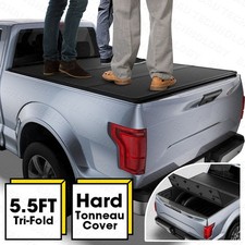5.5ft Hard Tonneau Cover 3-fold For 2015-2026 Ford F150 F-150 Truck Bed Cover 5.5ft Hard Tonneau Cover 3-fold For 2015-2026 Ford F150 F-150 Truck Bed Cover
