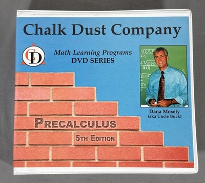 Chalk Dust Precalculus Math 5th Edition DVD Set Complete 18 Discs Dana Mosely