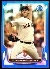 2014 Bowman Chrome Blue Refractor #41 Madison Bumgarner /250