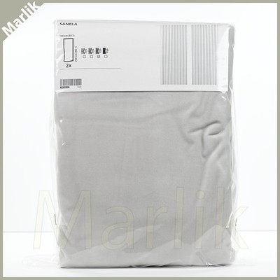 Ikea Sanela Room Darkening Curtains 55x98 '', Light Gray 1 Pair, 105.599.93,  NEW