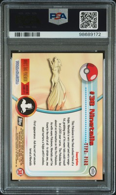 1999 TOPPS POKEMON TV FOIL #38 NINETAILS PSA 6 | eBay