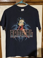 Vintage Betty Boop Bad Girl Navy Shirt