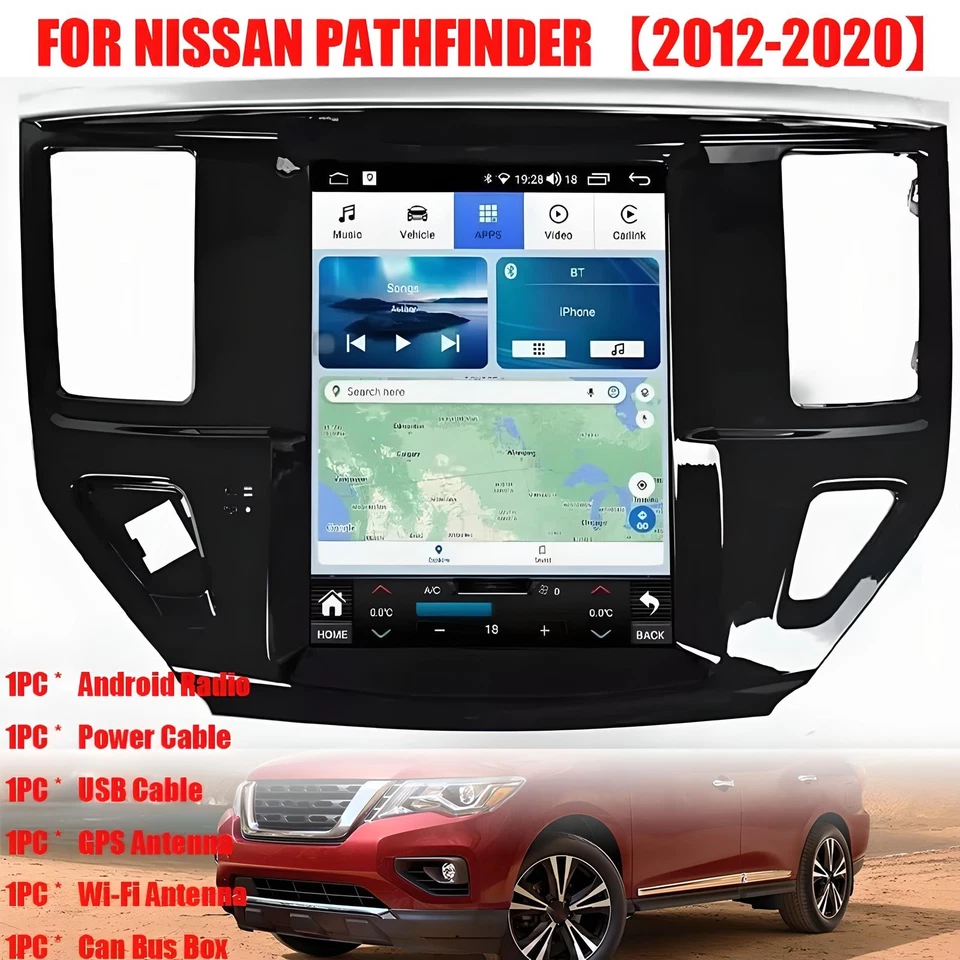 🔥10.4" for Nissan Pathfinder 2012-2020 Android15 Car Radio 8Core 4+64G Carplay - Imagem 2 de 4