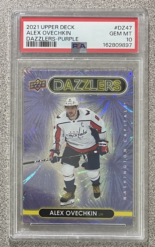 2021 Upper Deck #DZ-47 Alex Ovechkin Purple Dazzlers Capitals GEM MINT PSA 10 🔥