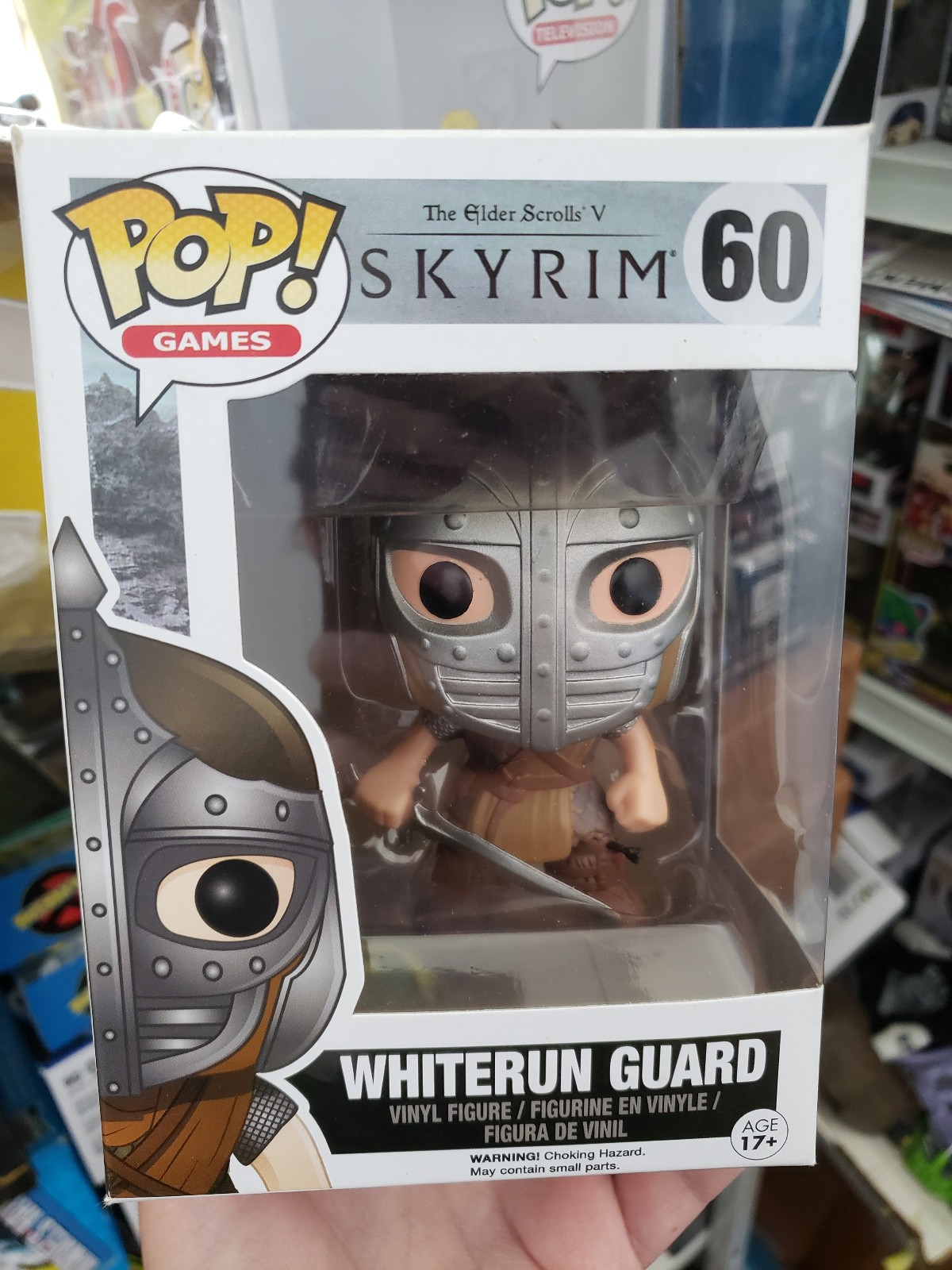 En Oferta Funko Pop! Vinilo: Skyrim - Whiterun Guard Gamestop Exclusivo #60 Con Protector