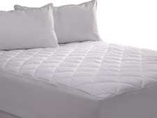 Mattress Pad - Hypoallergenic, Diamond Quilted Mattress Topper - 18" Deep - King