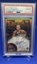 Kayla Harrison PSA 10 Rookie /25 1st On Card Auto Gold 2024 Topps Finest UFC RC