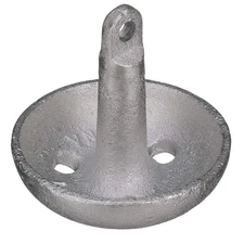 9942-1 Cast Iron Steel Anchor, 10-Pounds, Aluminum-Plated Silver Finish
