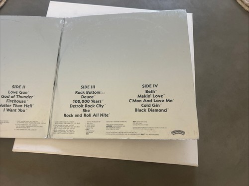 1976 KISS Double Platinum 12" LP 2 Record Set Vinyl 33 RPM NBLP 7100 Gatefold - Picture 4 of 10