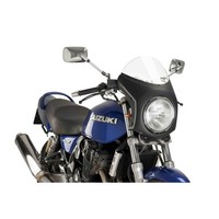 Puig SEMI-FAIRED Windschild FUR Triumph Thruxton 16-19 TRANSPARENT-SCHWARZ