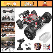 Fast 1:16 RC Car 42MPH Brushless 4WD Remote Control Truck - 2 LiPo Batteries, DI