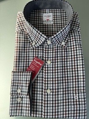 OLYMP LUXOR SComfort Fit langarm HEMD Gr. 45 bunt  kariert (121336428)