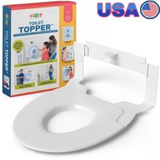 Toilet Topper Potty Seat Kids Easy Install Detachable Comfortable Training Seat