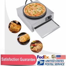 3000W 16'' Crepe Maker Machine Electric Frying Pan Griddle Pancakes Commercial