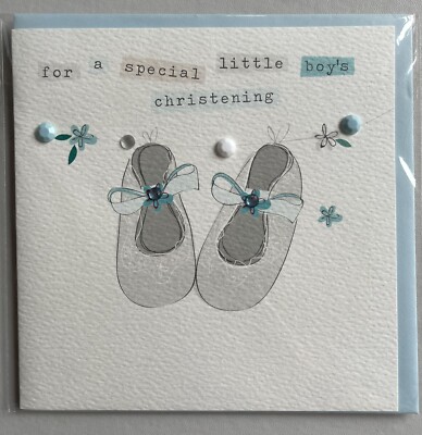 Bauchnabel Designs besondere Taufkarte für kleine Jungen blau Baby