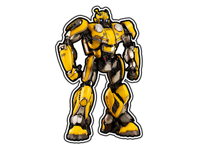 Bumblebee Vintage #1 Robot Heroes Sticker Waterproof Vinyl Decal Die-Cut Laptop